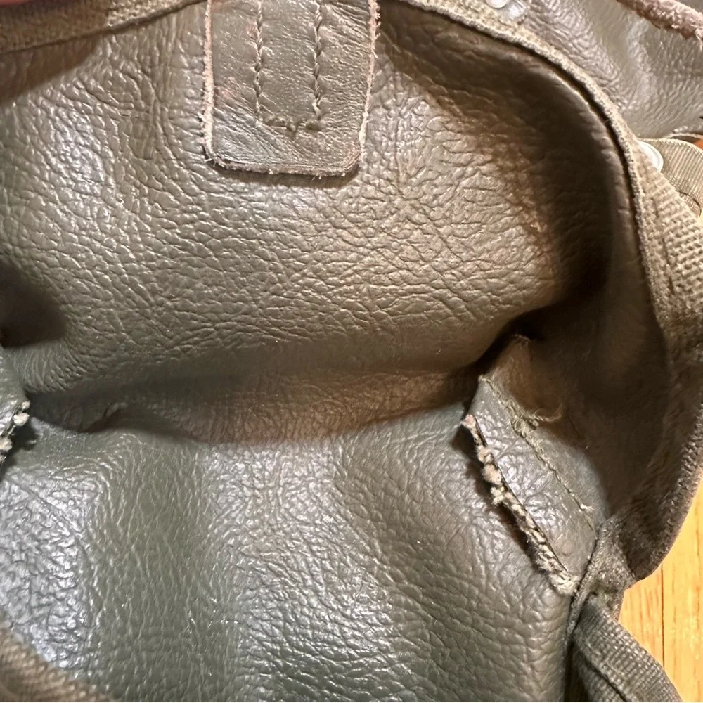 Deuter Augsburg Military Backpack, Leather + Canvas Vintage